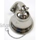India Overseas Trading Corporation Polished Aluminum Dinner Bell 4 Nautical Ship Bells Silver
