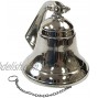 India Overseas Trading Corporation Polished Aluminum Dinner Bell 4 Nautical Ship Bells Silver