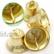 LXZ 4 PCs Decorative Gold Plated Metal Bells Jingle Bells for Party Animal Collar Home Christmas Wind Chime Diameter 1.7 4.3 cm