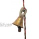 Rastogi Handicrafts Brass Decorative String of 11 Metal Vintage Indian Style Fair Trade Wall Hanging Bells 1