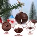 SUPVOX 12pcs Rusty Metal Bells Christmas Jingle Bells with Star Cutouts for Christmas Holiday Craft Decorations 40mm 12
