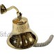THORINSTRUMENTS with device Solid Brass Traditional Ship Bell Wall Mounted Us Navy 6 Indoor Outdoor Home Bars