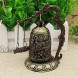 Zerodis Desktop Decor Small Vintage Dragon Bell Carved Bronze Dragon Lock Bell Ornament Arts Crafts Collectibles Chinese Feng Shui Decorative Ornaments