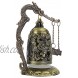 Zerodis Desktop Decor Small Vintage Dragon Bell Carved Bronze Dragon Lock Bell Ornament Arts Crafts Collectibles Chinese Feng Shui Decorative Ornaments