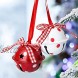 Zsail Christmas Jingle Bells 12 Pcs Craft Bells Christmas Bells with Snowflake for Christmas Party Christmas Tree Wreath Ornaments Holiday DIY Decorations