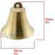 ZZHXSM Solid Brass Bell 5x5cm Wind Chime Pendant Door Bell Home Decoration for Terrace Door Decoration Christmas or Wedding Decorations