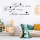 2 Sheets Live Every Moment Laugh Every Day Love Beyond Words Stickers Vinyl Wall Decals Motivational Wall Quote Sayings Stickers Inspirational Quote Butterfly Wall Stickers Home Decors