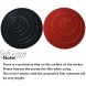 24Pcs Acrylic Circle Mirror Wall Stickers DIY Decals Modern Art Mural for Home Living Room Bedroom Decor Black and Red