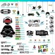 56 Pieces Gamer Wall Sticker Gamer Wall Decals Gaming Controller Joystick Wall Decals Removable Video Games Wall Stickers Game Boy Wall Art for Kids Men Bedroom Playroom Living Room Decoration