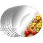 Aneco 6 Pack Acrylic Round Mirrors Non Glass Round Mirror Plate Self Adhesive Mirror Stickers for Home Wall Decor or Wedding Table Centerpiece 6 Inches Thickness 2 mm