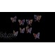 Butterfly Wall Decals Stickers 3D Decor Glow in the Dark After Exposure To Light 8 Easy To Stick Removable Wall Decorations Malkan Signs