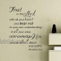decalmile Trust in The Lord Wall Decals Quotes Religious Inspirational Bible Wall Letters Stickers Adults Bedroom Living Room Dining Room Wall Decor