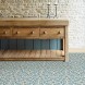 FloorPops FP2477 Fontaine Peel & Stick Tiles Floor Decal Blue 10 Sq Ft