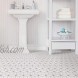 FloorPops FP2481 Kikko Floor Decal White Off-White