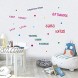 IARTTOP Inspirational Quotes Wall Decal Motivational Phrases Sticker Classroom Decoration Positive Attitude Sayings for Window Cling Bedroom Decor 3 Sheet Multicolor Decals
