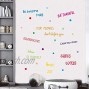 IARTTOP Inspirational Quotes Wall Decal Motivational Phrases Sticker Classroom Decoration Positive Attitude Sayings for Window Cling Bedroom Decor 3 Sheet Multicolor Decals