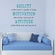 Inspirational Quotes Vinyl Wall Decal Stickers Ability Motivation Attitude Sayings Decals Inspirational for Kids Room Classroom Living Room Bedroom Office Home Decor 19.7 x 23.6 inches