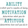 Inspirational Quotes Vinyl Wall Decal Stickers Ability Motivation Attitude Sayings Decals Inspirational for Kids Room Classroom Living Room Bedroom Office Home Decor 19.7 x 23.6 inches