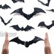 Ivenf 100 Pcs Halloween Decorations Indoor 3D Bats Wall Stickers 5 Size & 5 Design for Home Decor Extra Large Black Scary Bats Window Door Porch Decals Outdoor for Halloween Eve Party Supplies