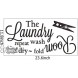 Laundry Room Stickers Art Quotes Words Removable Wall Decor Design Wash Dry Fold and Repeat for Laundry Room Decals 1 Sheet
