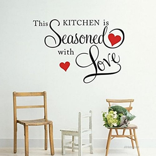 Picniva This Kitchen is Seasoned with Love Wall Quote Sticker