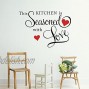 Picniva This Kitchen is Seasoned with Love Wall Quote Sticker