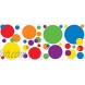 RoomMates RMK1248SCS Just Dots Peel & Stick Wall Decals Primary Colors