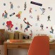 RoomMates RMK4714SCS Space Jam Lebron Bugs Bunny & Tune Squad Charcter Peel and Stick Wall Decals