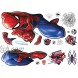 RoomMates Spider-Man Peel and Stick Wall Decals,Blue Red Black 27.36 inches x 33.61 inches