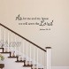 Zonon 2 Sheets Bible Vinyl Wall Decals Bible Vinyl Stickers Scripture Wall Decal Black Inspirational Quotes Vinyl Decals As for Me and My House We Will Serve The Lord Wall Sticker Quotes