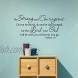 Zonon 2 Sheets Bible Vinyl Wall Decals Bible Vinyl Stickers Scripture Wall Decal Black Inspirational Quotes Vinyl Decals As for Me and My House We Will Serve The Lord Wall Sticker Quotes