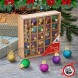 1 Inch Multicolor Mini Glitter Glass Ball Christmas Ornaments Set of 25 Balls | Miniature Christmas Tree Ornaments | Rustic Christmas Decorations | Mini Christmas Tree Decorations for Small Trees