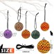 15 Pieces Halloween Ball Ornaments Scary Halloween Theme Hanging Balls Fabric Wrapped Balls Decorations for Halloween Party Decorations Lovely Style