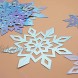 15pcs Winter Christmas Hanging Snowflake Decorations 3D Holographic Snowflakes for Christmas Winter Wonderland Decorations Frozen Birthday New Year Party Home Decorations