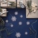 36 Pack Plastic White Snowflake Ornaments Christmas Winter Decorations Hanging Snowflake Decorations for Winter Wonderland Christmas Tree