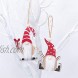 6 Pieces Christmas Decoration Hanging Plush Gnome Ornaments Art Sets for Home Decorations Tags