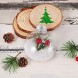 Auihiay 3.15 Inch Plastic Discs Ornaments Clear Christmas Disc Balls for DIY Craft Projects Christmas Wedding Birthday Party Home Decor Pack of 6