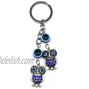 Blue Evil Eye Keychain Hanging Car Rear View Mirror Home Accessories Owl Decor Amulet Pendant for Good Luck and Protection