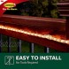 Command 17301CLRAW-ES Outdoor Rope Light Clips Clear Decorate Damage-Free White 12 Clips