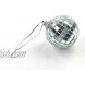 Cosmos 6 pcs 1.8 Inch Disco Ball Mirror Party Christmas Xmas Tree Ornament Decoration with Cosmos Fastening Strap
