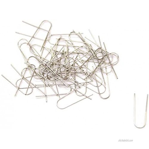 Creative Hobbies Fusible High Temperature Nichrome Wire Jump Rings Ornament Hanger U Hooks- 50 Piece Pack