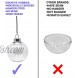 Creative Hobbies Round Clear Plastic Ball Ornaments 83mm Pack of 12