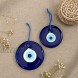 Erbulus Turkish Glass Blue Evil Eye Wall Hanging Ornament Turkish Nazar Beads Evil Eye Home Protection Charm Set of 2 Wall Decor Amulet in a Box