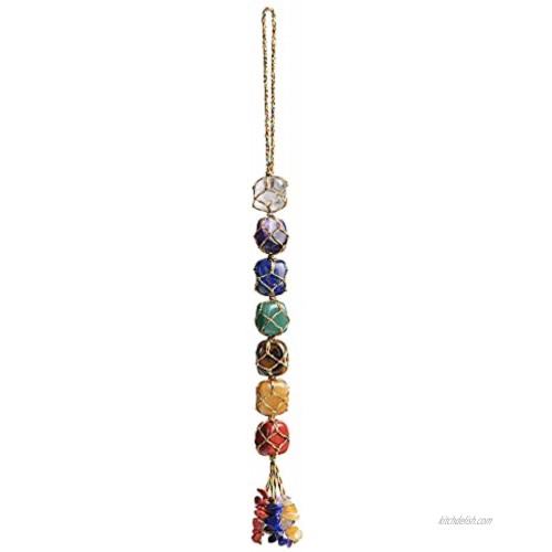 Handmade Hanging Ornaments Colorful Thread 7 Chakra Stones for Home Decoration Feng Shui Ornament
