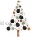 KI Store Black Christmas Ball Ornaments 34pcs Small Shatterproof Christmas Tree Balls for Xmas Tree Halloween Ornaments Hooks Included 1.57-Inch