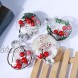 Kingrol 15 Pack Ornament Discs 3.15 Inch Clear Plastic Fillable Ornament Ball for DIY Craft Projects Christmas Wedding Party Home Decor