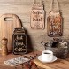 4 Pieces Decorative Wood Coffee Sign Rustic Wood Coffee Bar Sign Wall Hanging Plaque All You Need Is Love and Coffee Sign for Home Kitchen Decoration 8.3 x 4.5 Inch