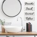 cocomong 4 Pack Farmhouse Bathroom Wall Decors Relax Soak Unwind Breathe Signs Funny Vintage Bathroom Wooden Wall Art Rustic Primitive Wooden Decorations for Home Laundry Room Bathroom White Decor