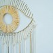 Evil Eye Wall Decor for Bedroom Modern Macrame Wall Hanging with Tassels Large Bohemian Wall Art or Boho Wall Decor for Living Room Bedroom Apartment Dorm Nursery Office Yellow 35-inch by 12-inch