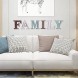 GZLMTAO Rustic Wood Family Sign Wall Decor.Farmhouse Wooden Block Letters Word Signs Desktop Family Decor Signs Table Centerpiece Words Multicolor Cutout Freestanding Decorative for Living Room.